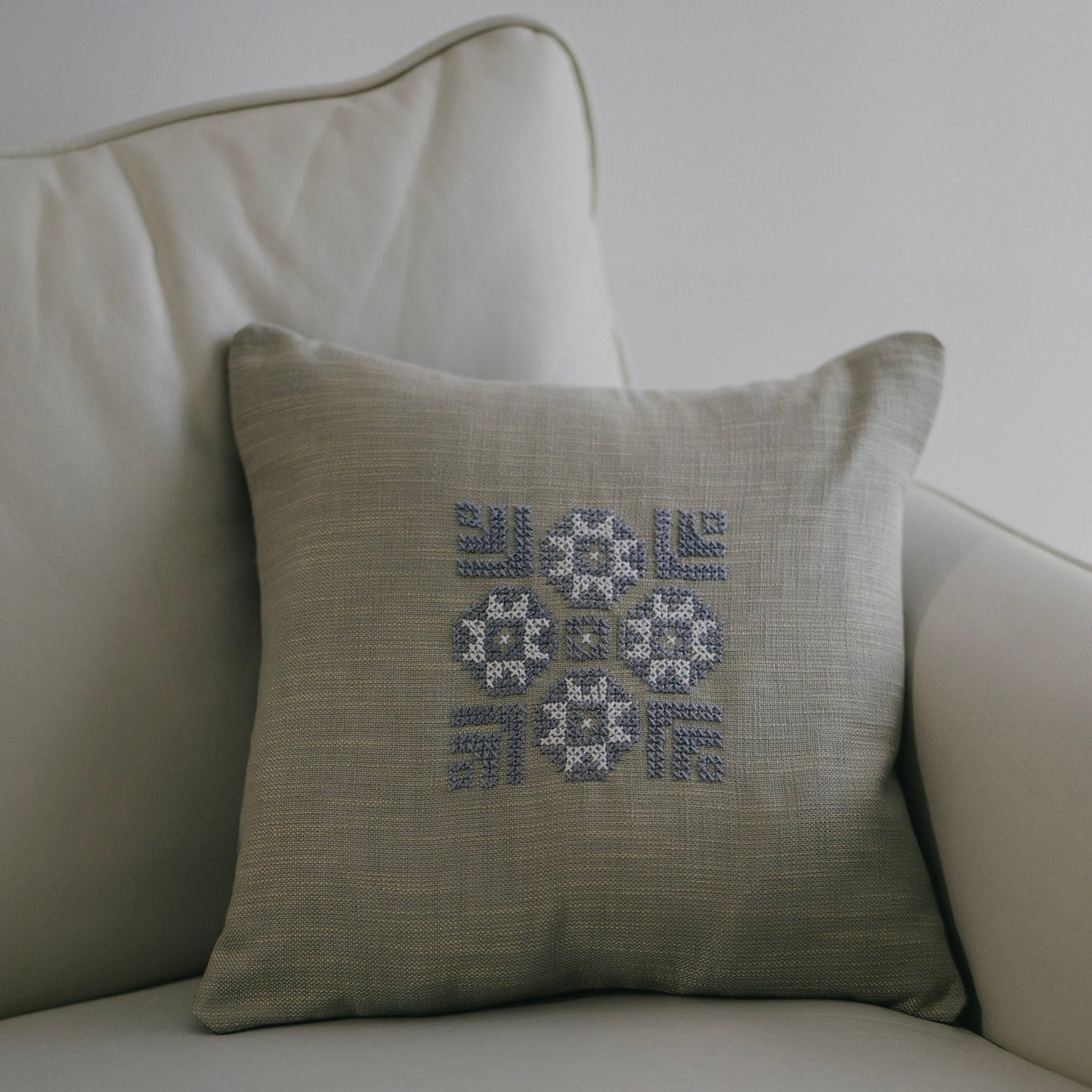 Eyes Pillow Cover - Gray