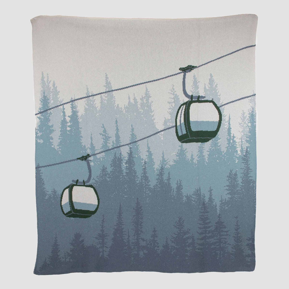in2green Eco Throw Cotton Sustainable Knit Throw Blanket | Alpine Lift 601570194320 BL01XAL1