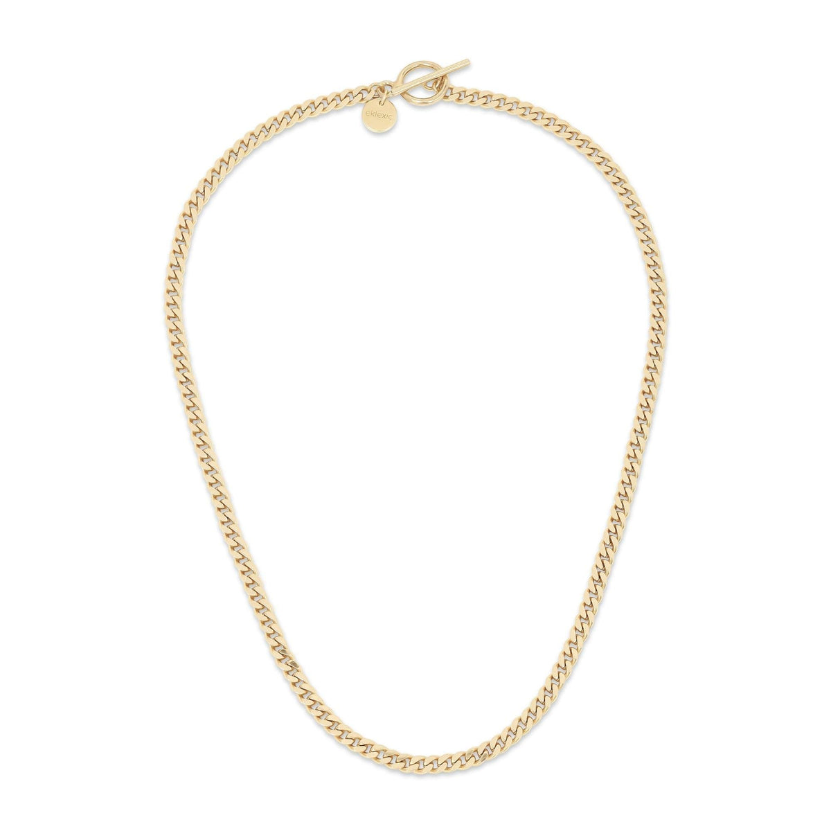 Gold-toned chain necklace with toggle clasp from Micro Link Curb Chain Convertible Lariat