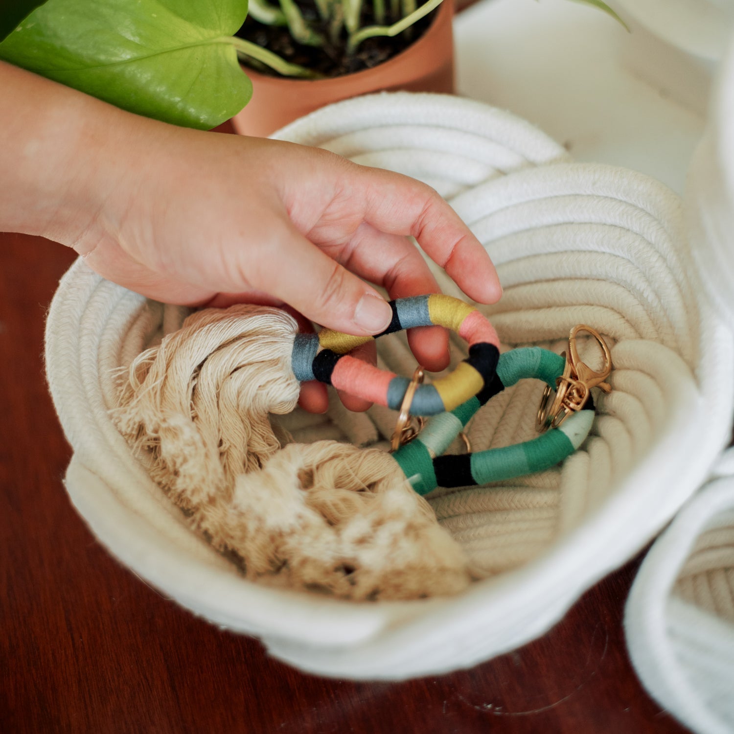 Everyday bowl, Starfish Project brand, cute woven bowl, Starfish Project keychains
