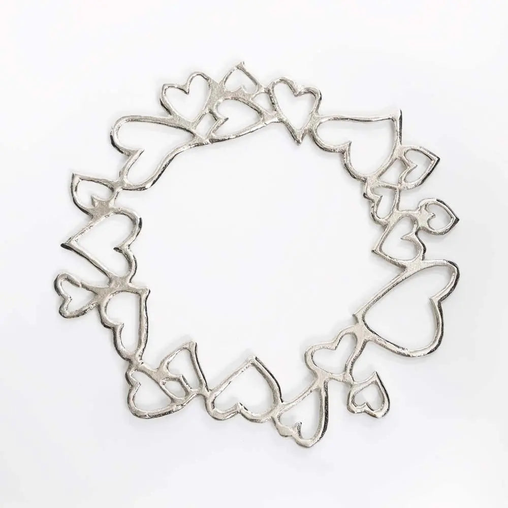 Hearts Charger Nickel Silver - Nima Oberoi Lunares 