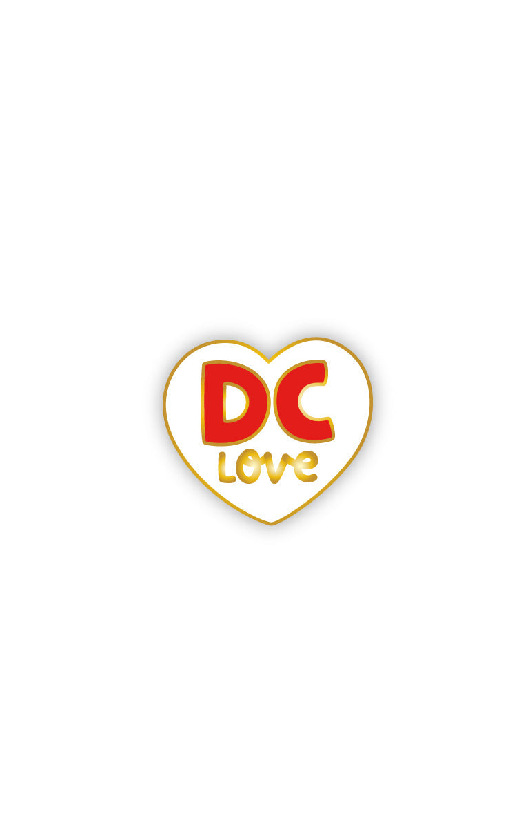 Enamel DC love pin