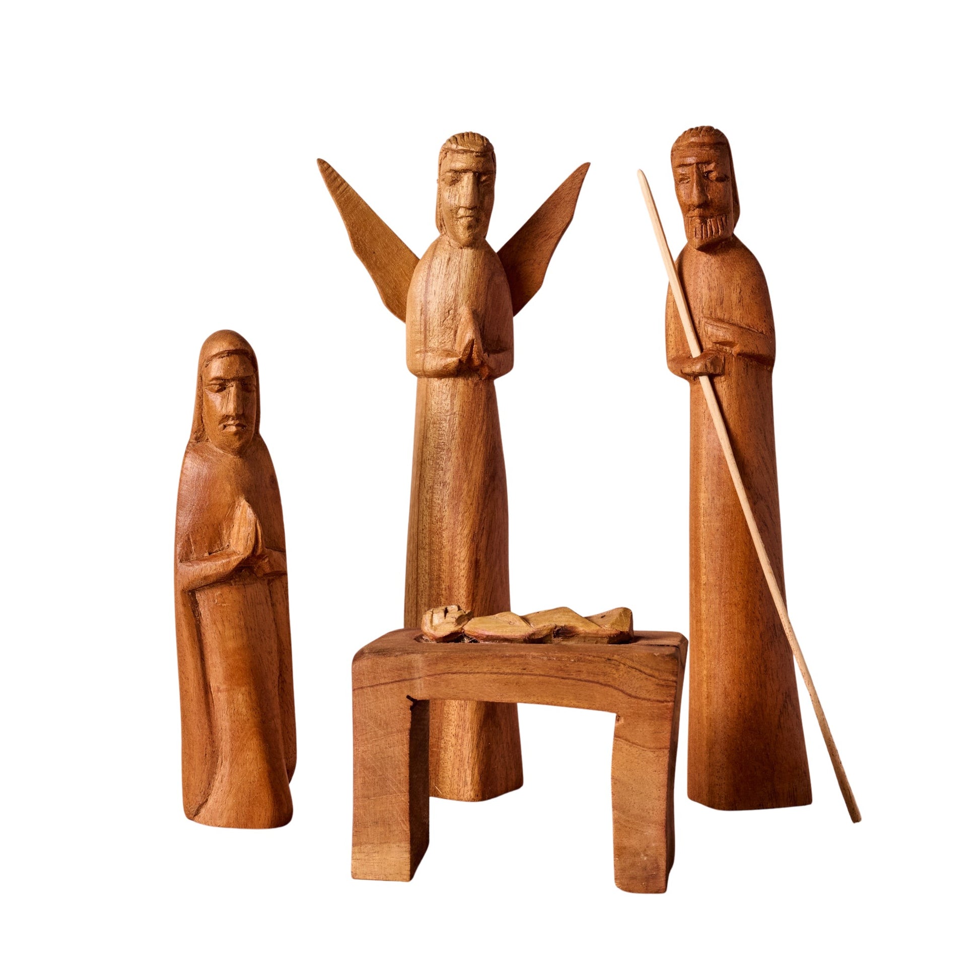 Rahisi Neem Wood Nativity - Ten Thousand Villages