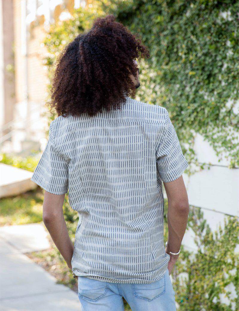 Antonio Men's Button Down Shirt - Passion Lilie