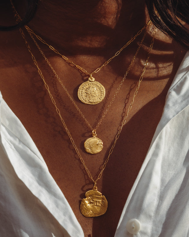 Parrot Cay Long Coin Necklace 4