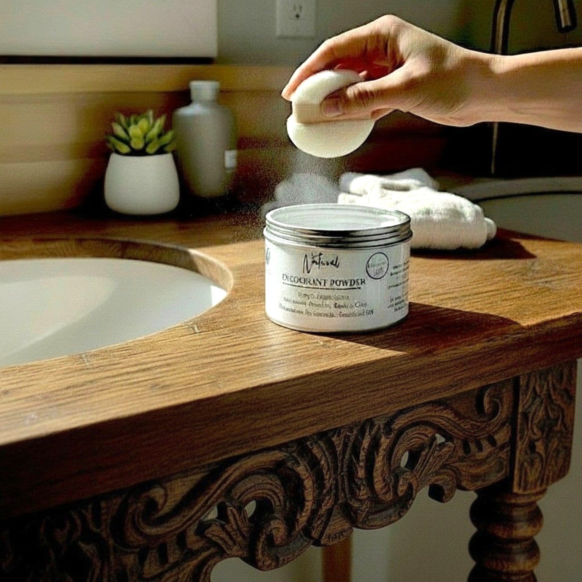 Natural Deodorant Powder Talc Free Aluminum Free