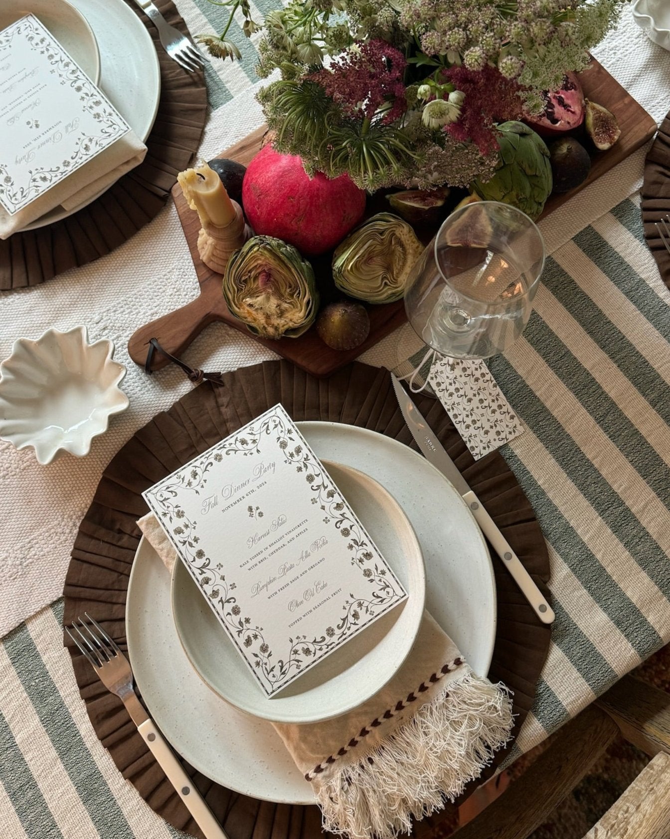 Chocolate Braid Detail Napkin - Thumbnail 4