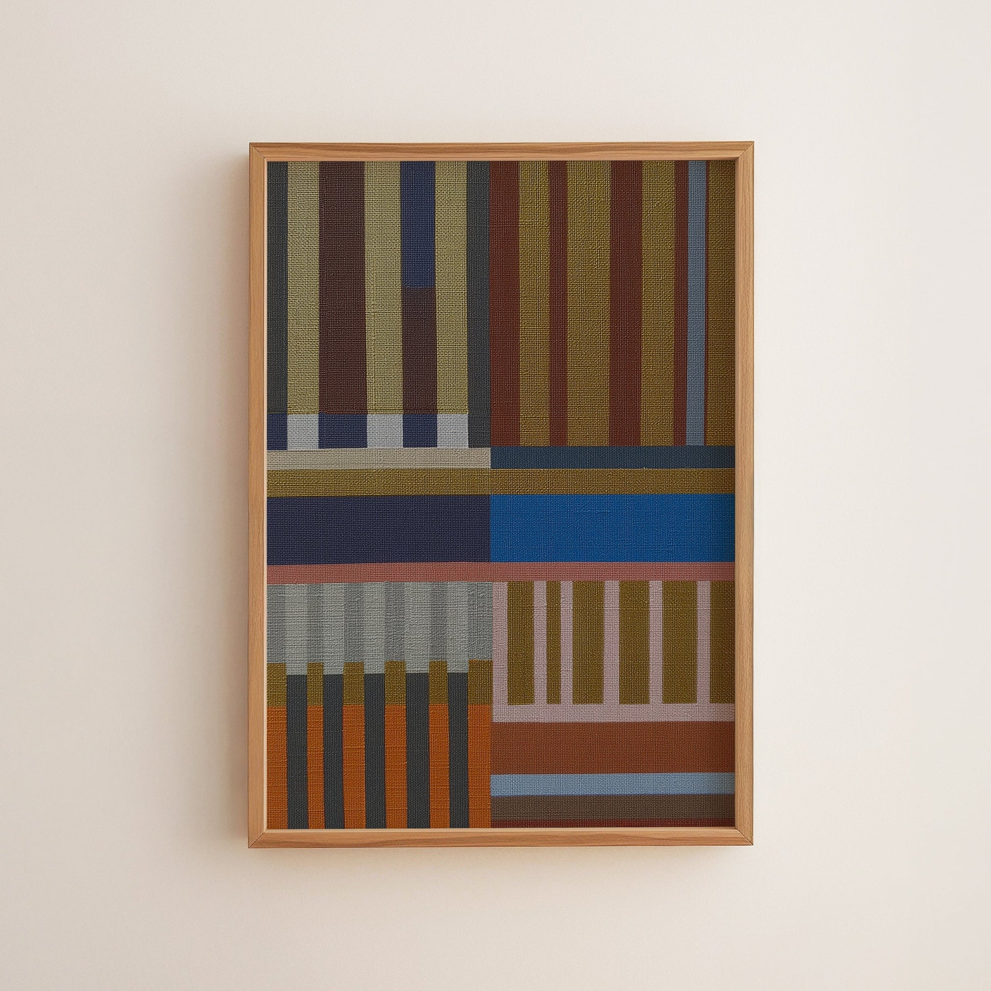 Woven Perspectives No. 03 — Geometric Abstract Art Print