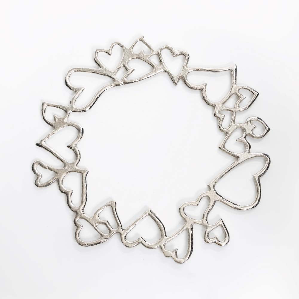 Hearts Charger Nickel Silver - Nima Oberoi Lunares 