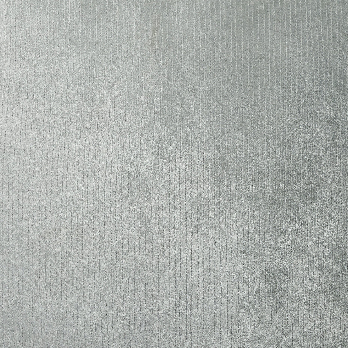 DT-054-9092_10|Full close-up texture of soft light grey velvet corduroy duvet cover fabric, highlighting the elegant vertical lines.