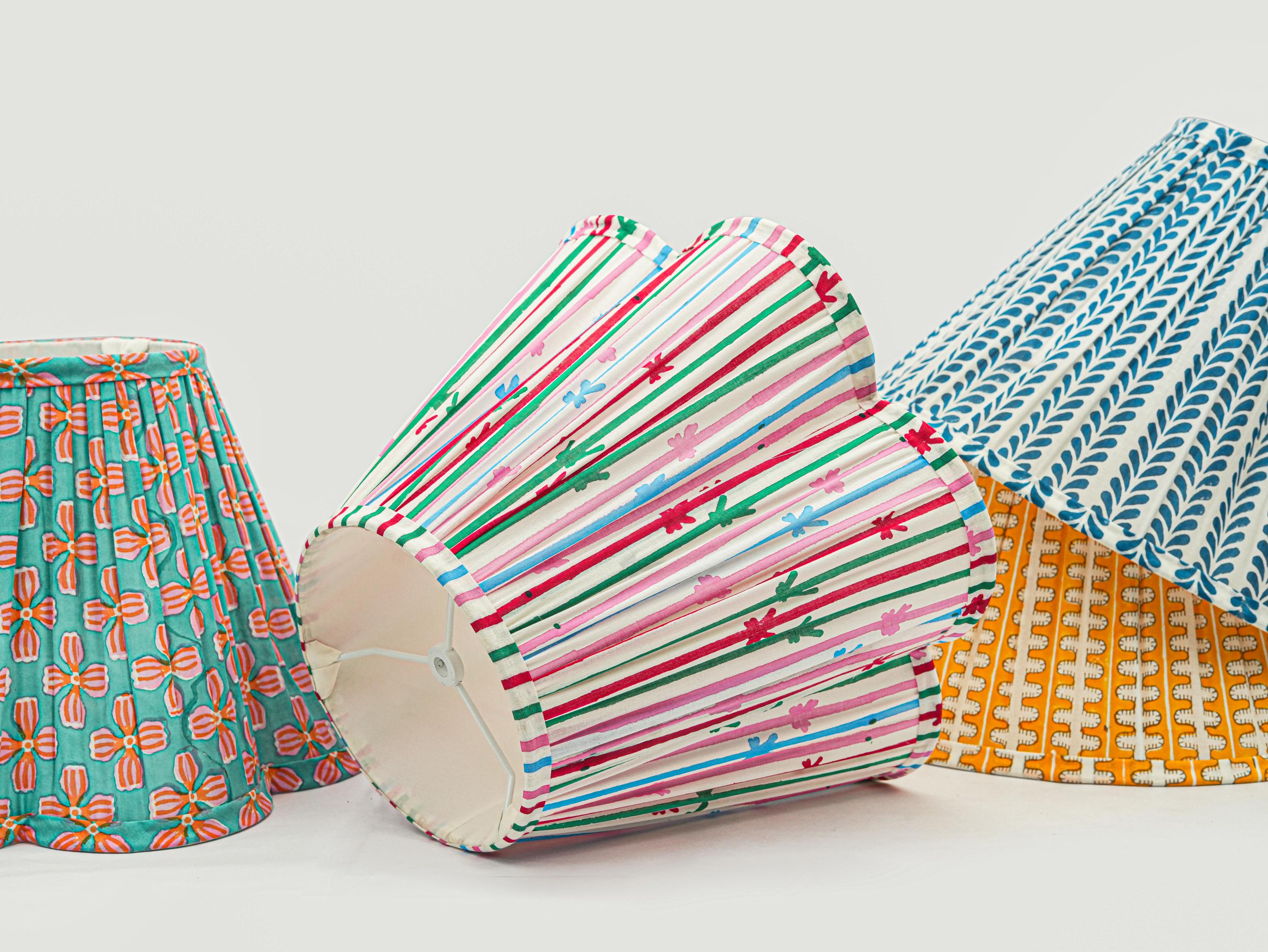 Flourish Handblocked Lampshade - Thumbnail 5
