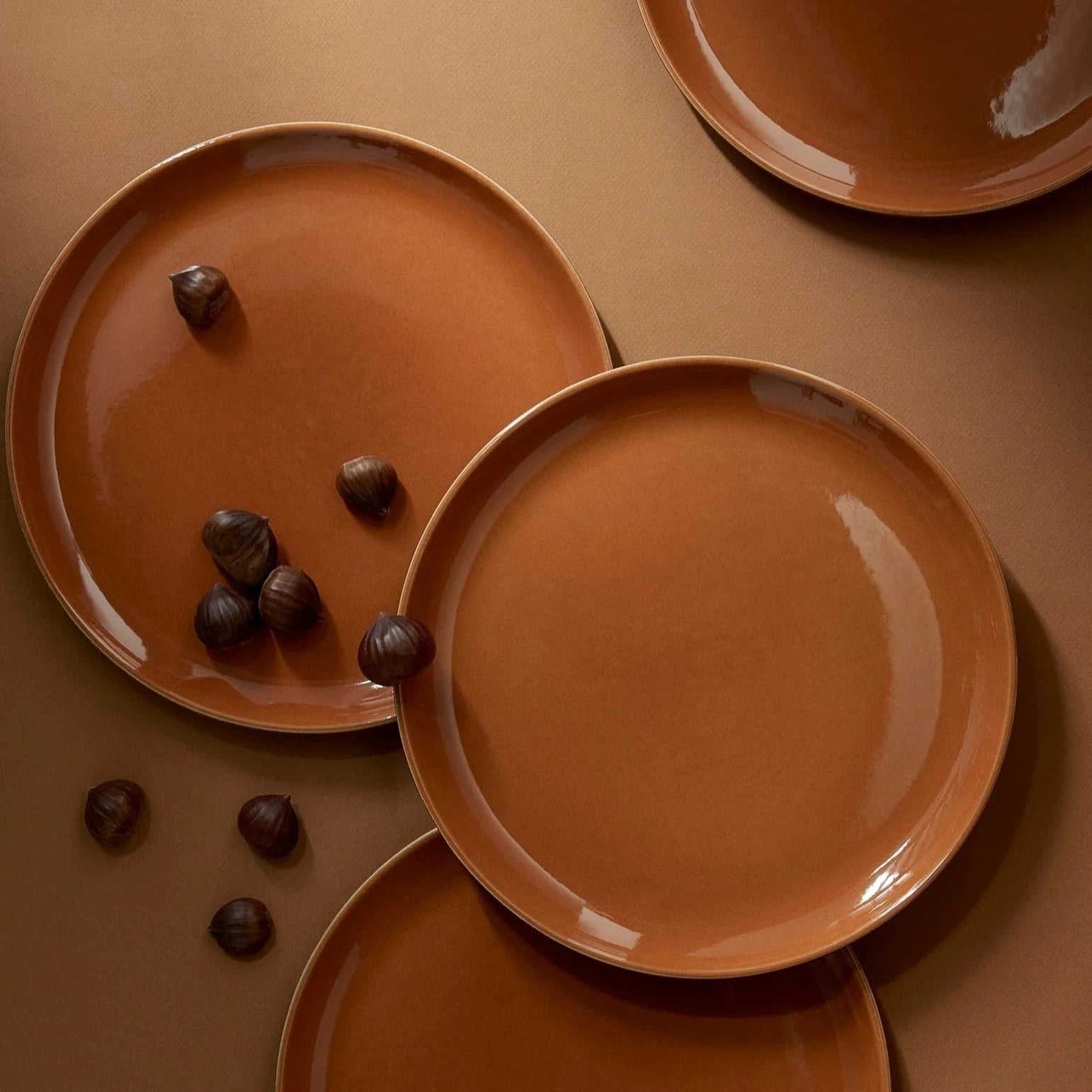 S/4 Tunisian Dinner Plate - Terracotta