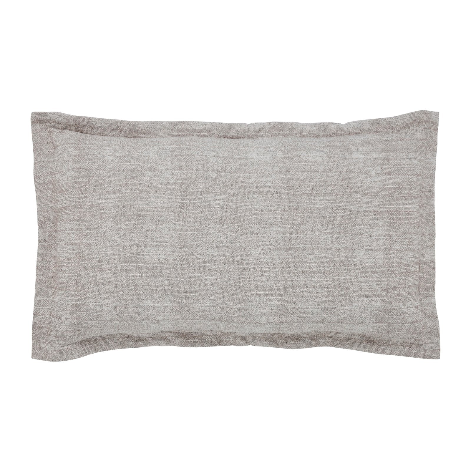 KS-033-2036_1|Elegant light brown textured pillow sham, a versatile bedding accessory designed to complement various duvet covers.