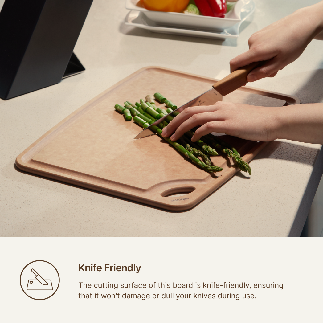 Elihome Classic Series cutting board - knife friendly surface