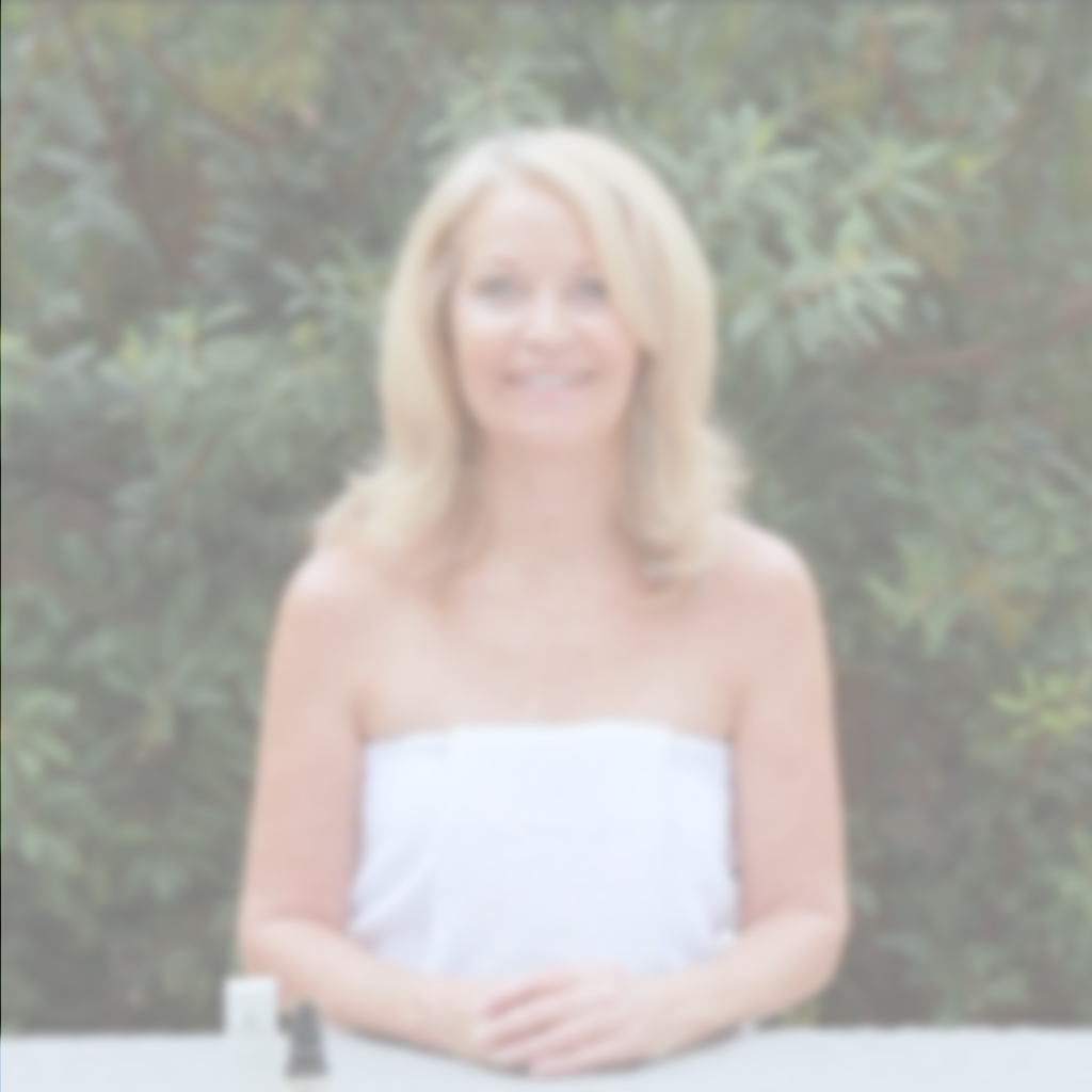 Video of woman demonstrating how to apply Annmarie Anti-Aging Eye Cream during a skincare routine tutorial video.