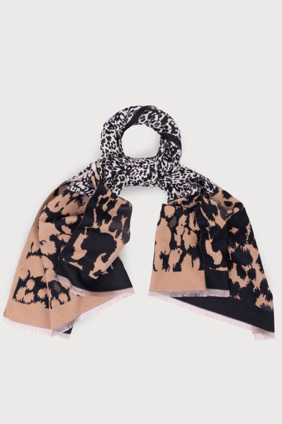 Mixed Animal Print Reversible - Black