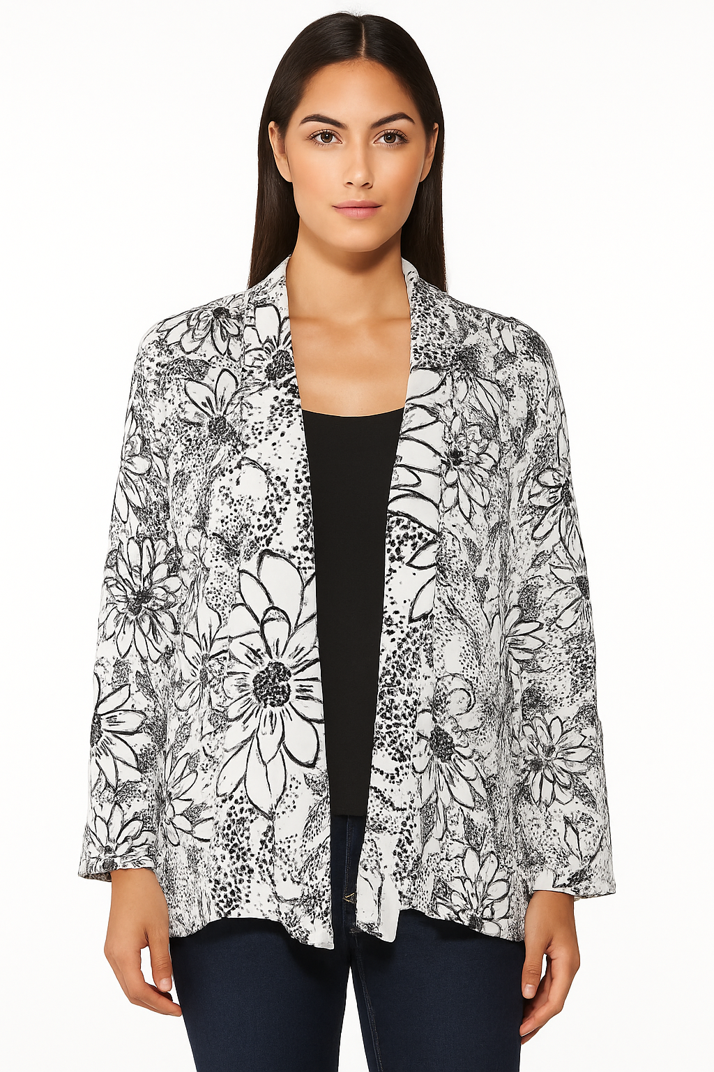 Biff Short Kimono - White