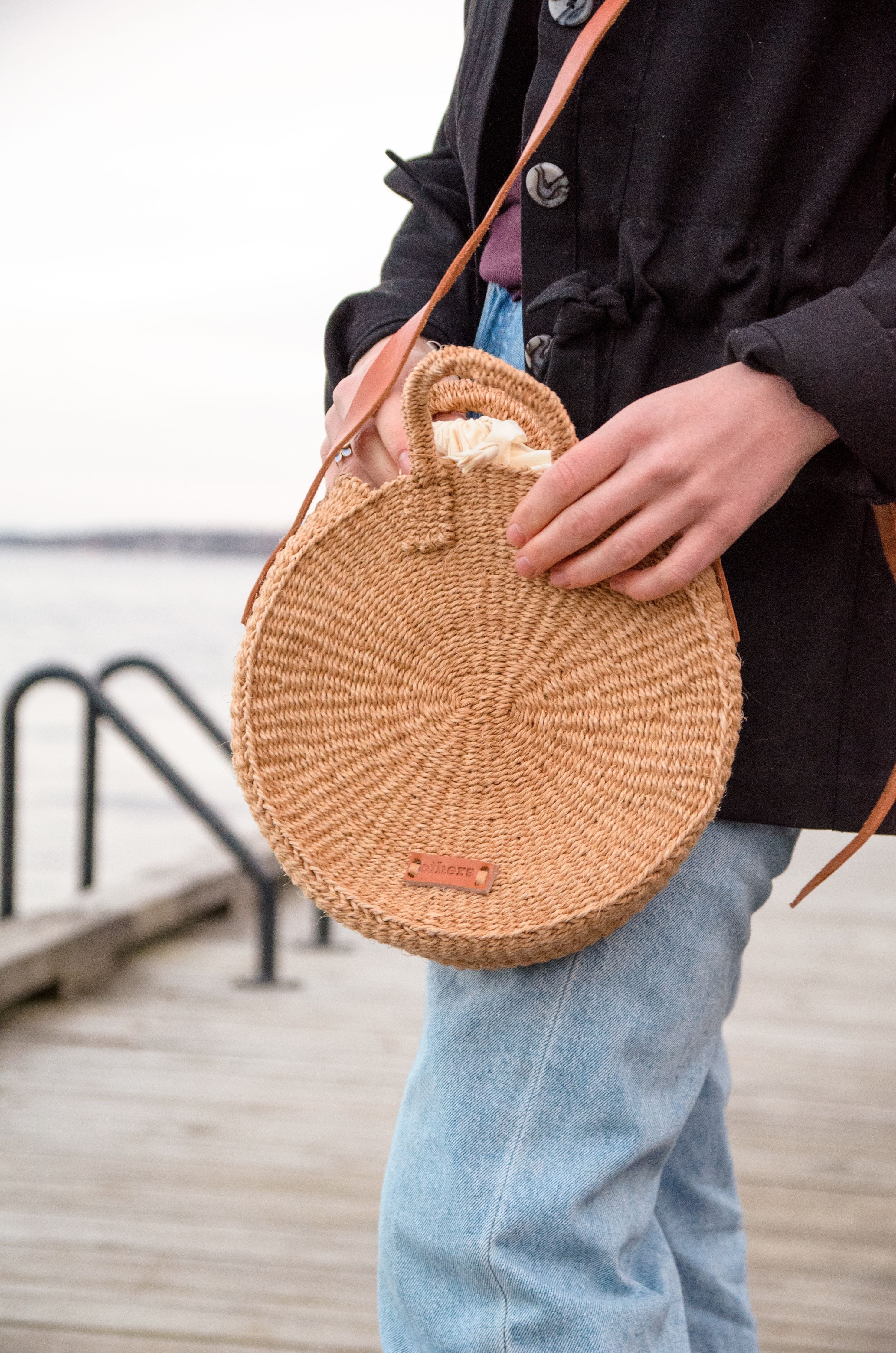 Others Sisal Bag Round Natural