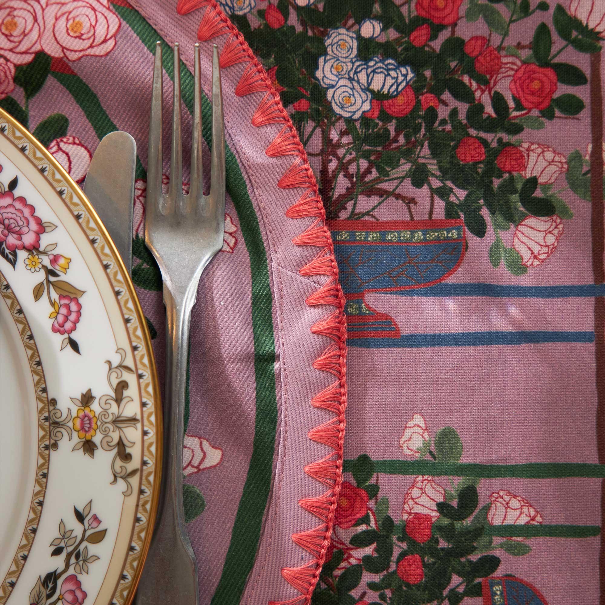 6 Round Placemats La Vie en Rose - Thumbnail 5