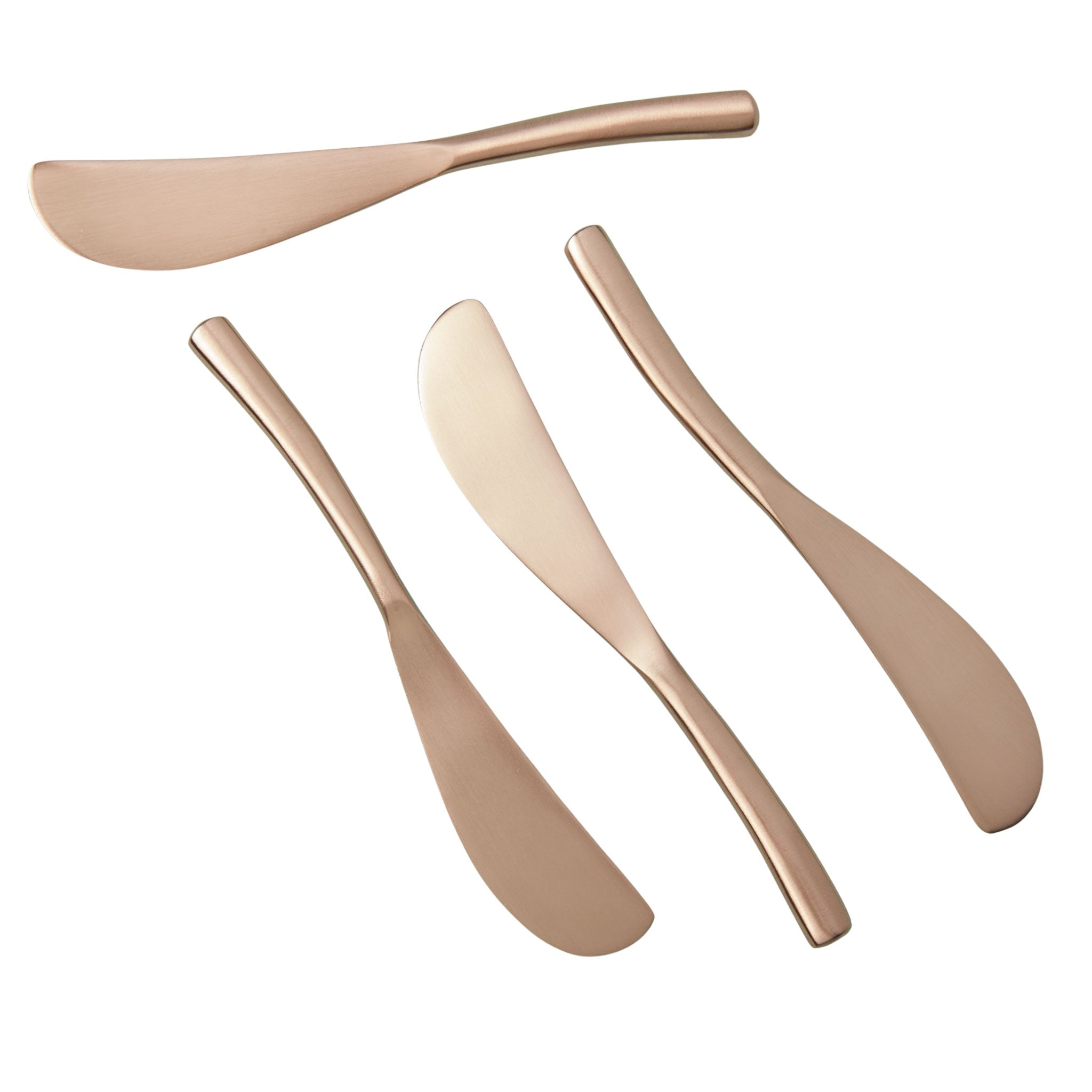 Rosé Streamlined Spreaders, Set of 4