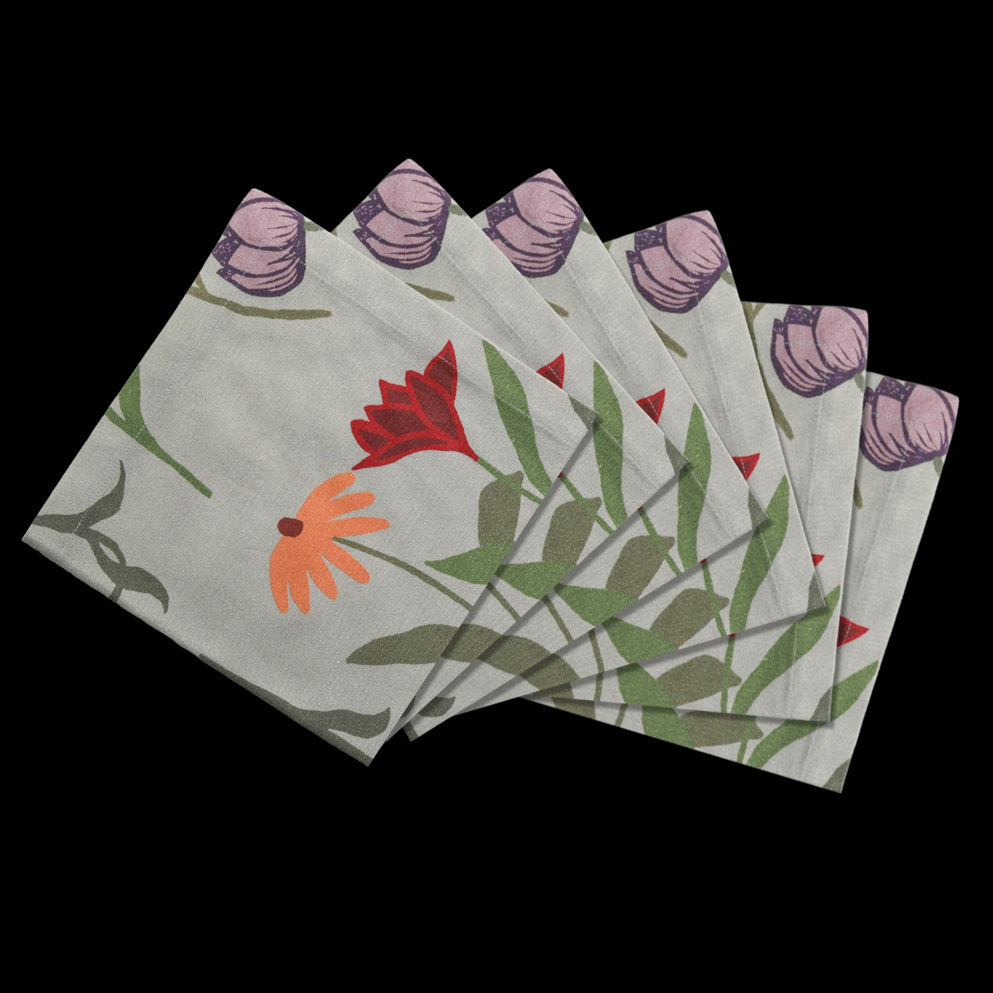 6 Napkins Picnic on the Meadow Offcut Version