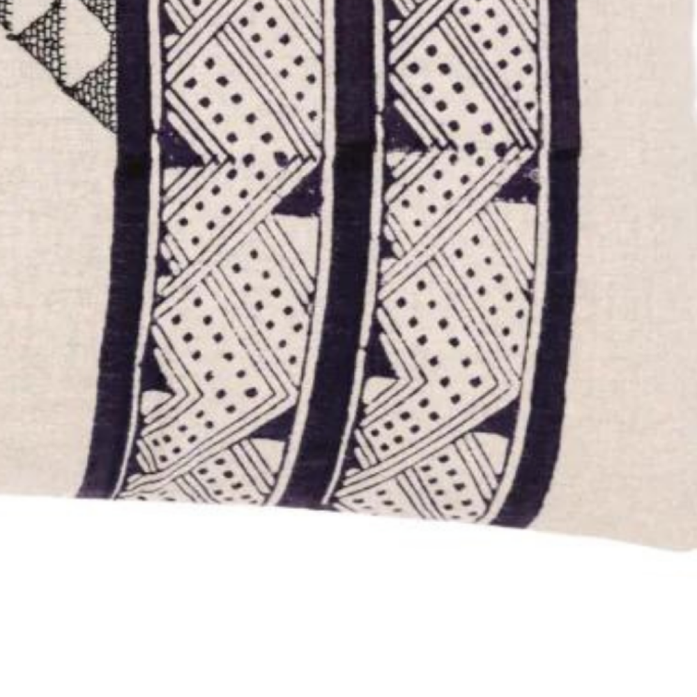 Mancala Charcoal Lumbar Pillow Cover