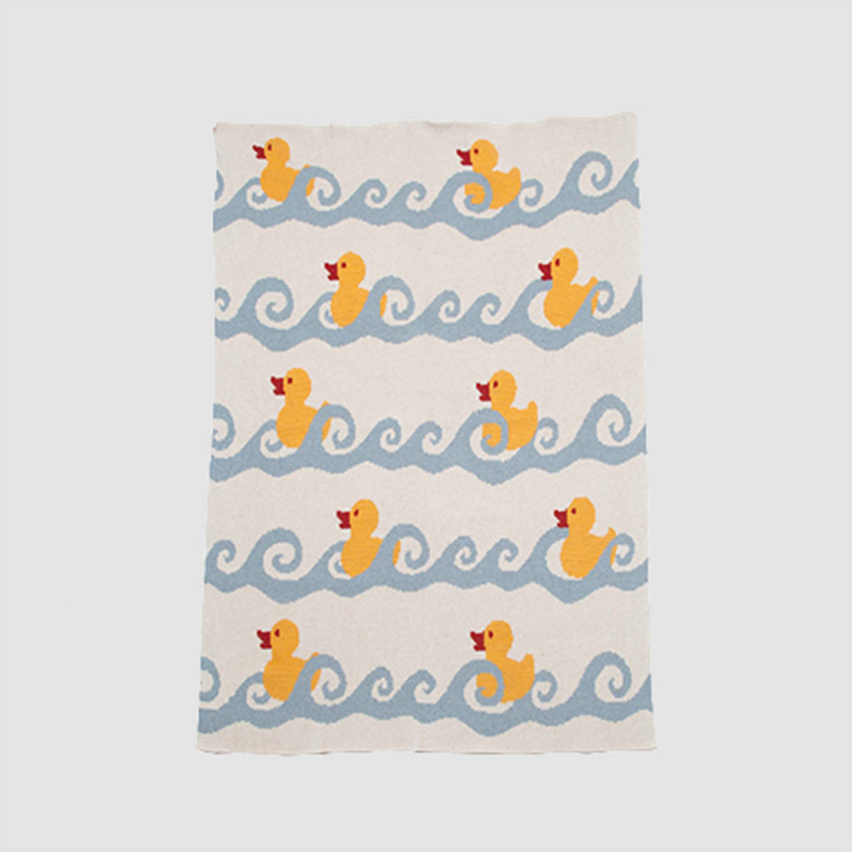 in2green Eco Baby Throws Baby Cotton Knit Blanket - Ducky 655646729718 BB02DK1
