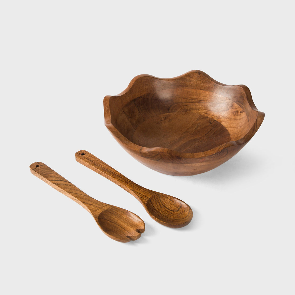 Acacia Large Bowl with servers