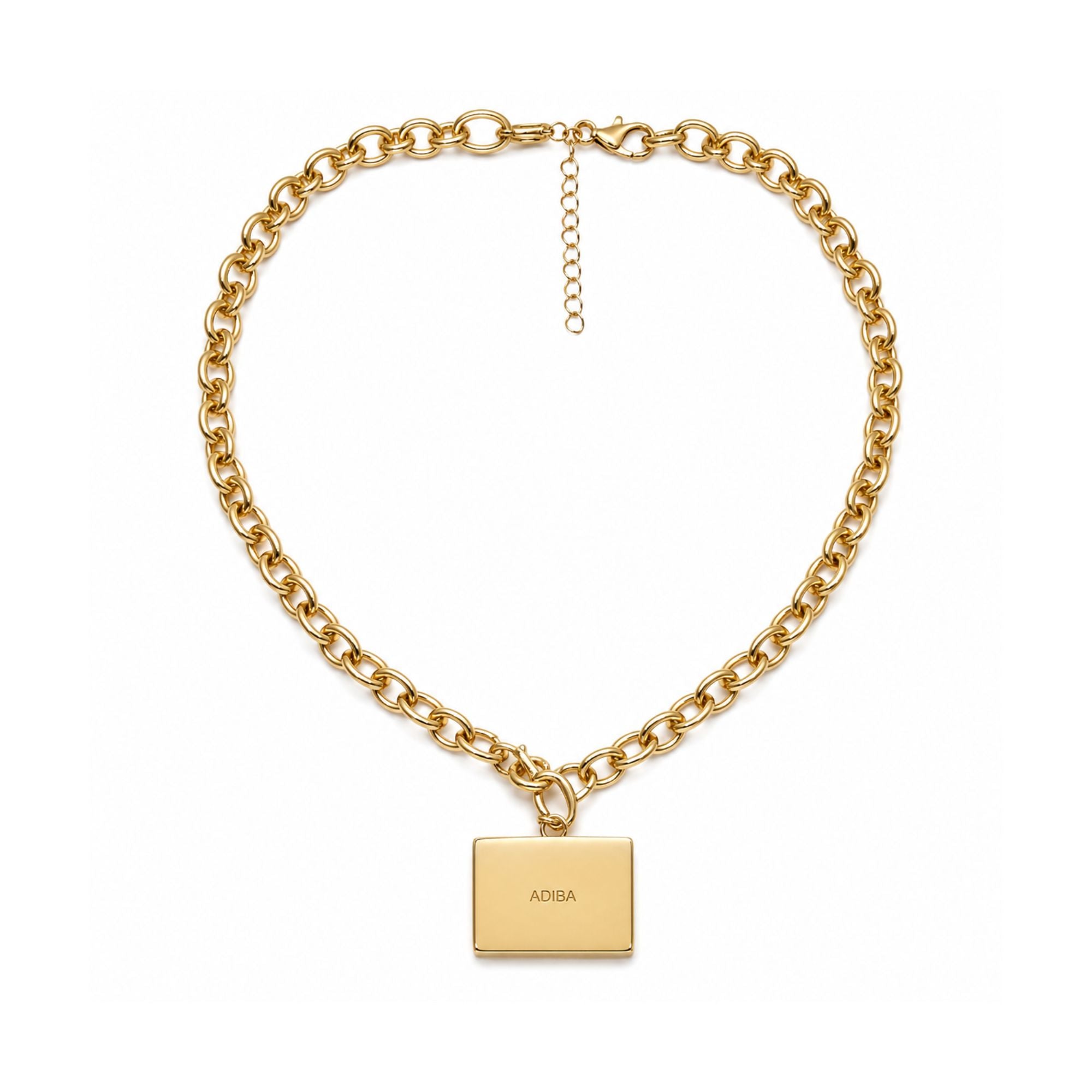Golden Replay Cassette Necklace