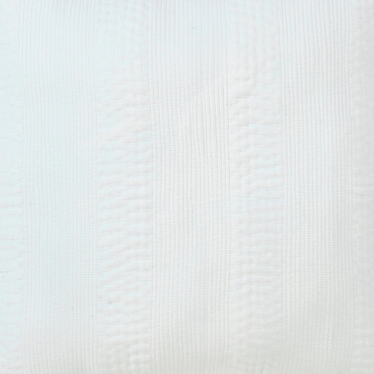 SWT-163-X_1|Elegant white textured pillow fabric, featuring subtle vertical patterns for a modern and minimalist bedding aesthetic.