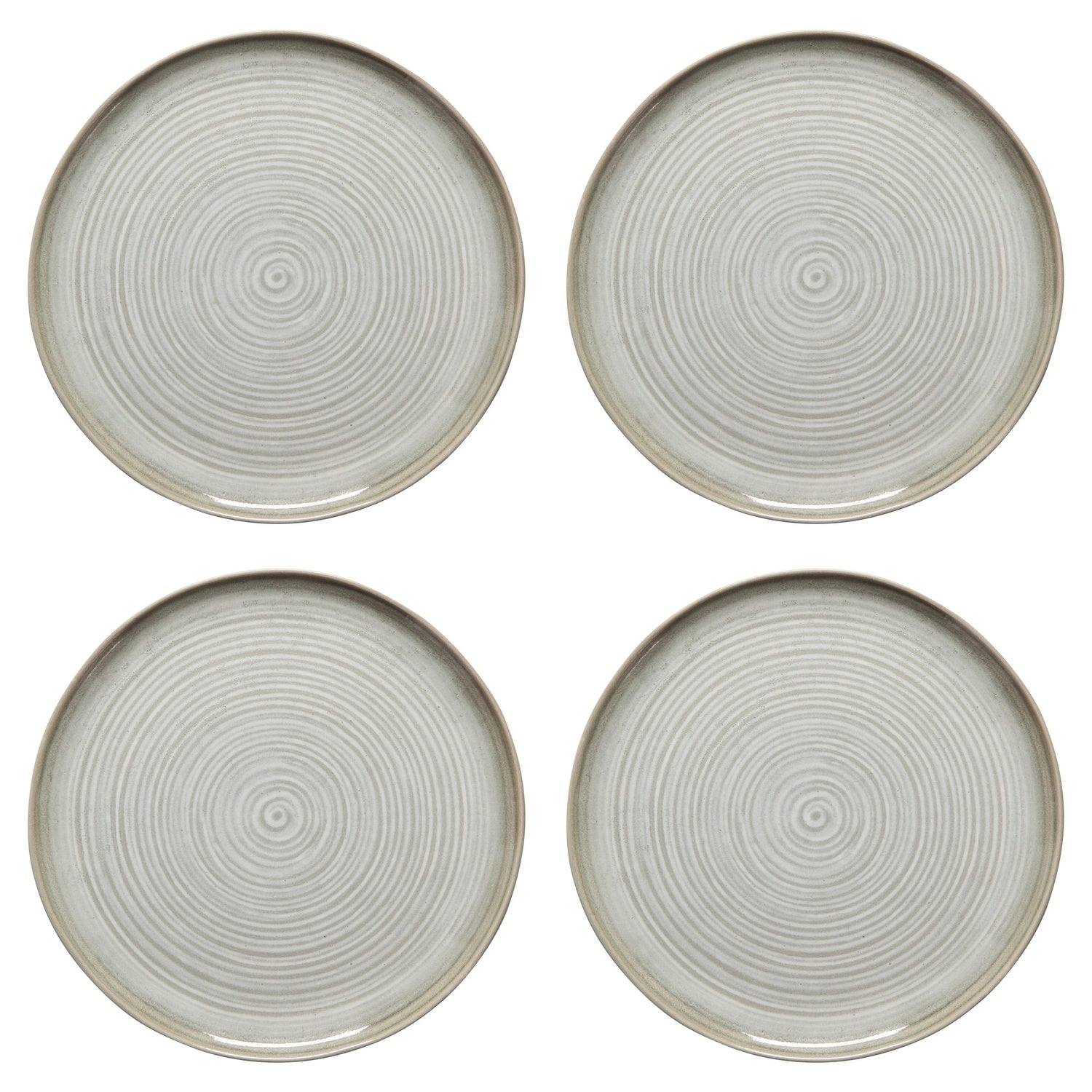 Set of 4 Aquarius Sage Dinner Plate 10.5 Inch