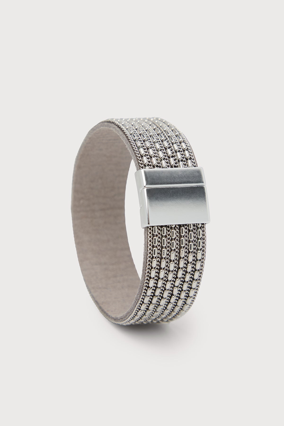 Multi-Strand Mesh Bracelet - Silver