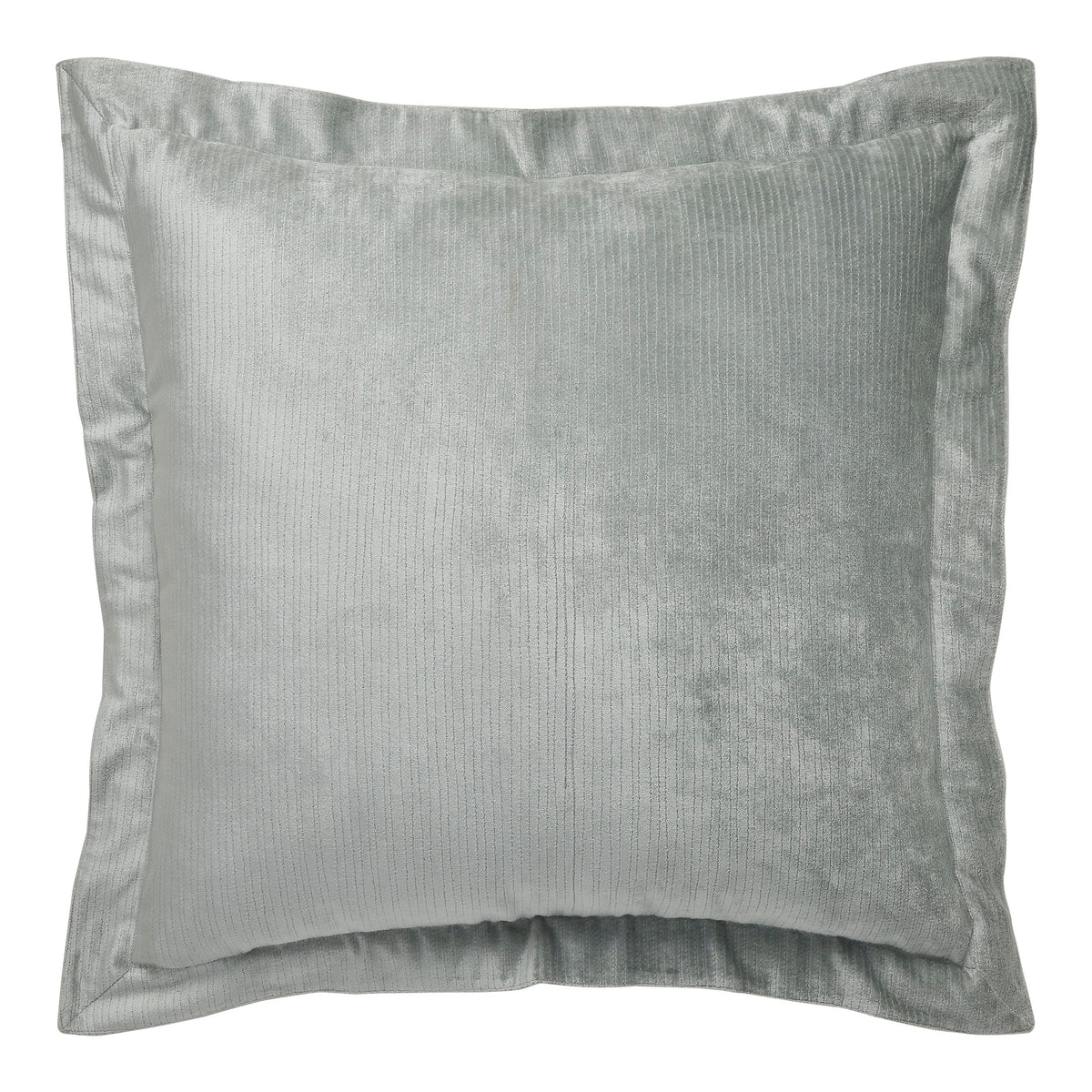 ES-054-2626_1|Luxurious light grey velvet textured duvet cover set pillow sham, soft ribbed fabric for elegant and comfortable bedding.