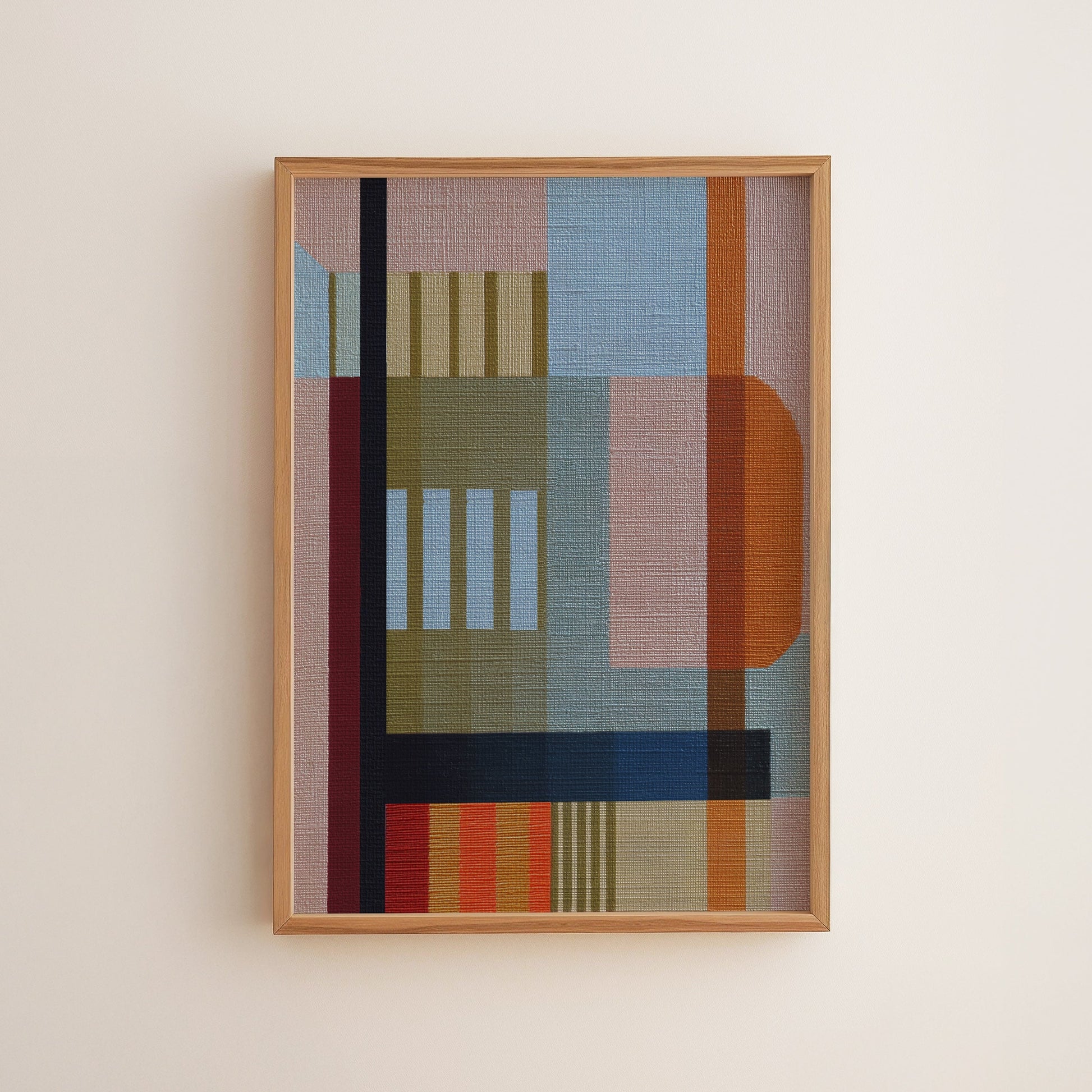Woven Perspectives No. 01 — Geometric Abstract Art Print