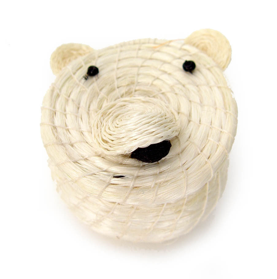 Mbare Polar Bear Lidded Basket - Thumbnail 4