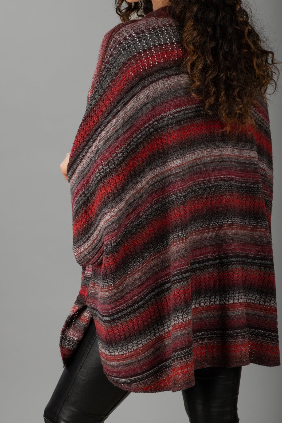 Black Cherry Comfy Cardigan - Firebrick