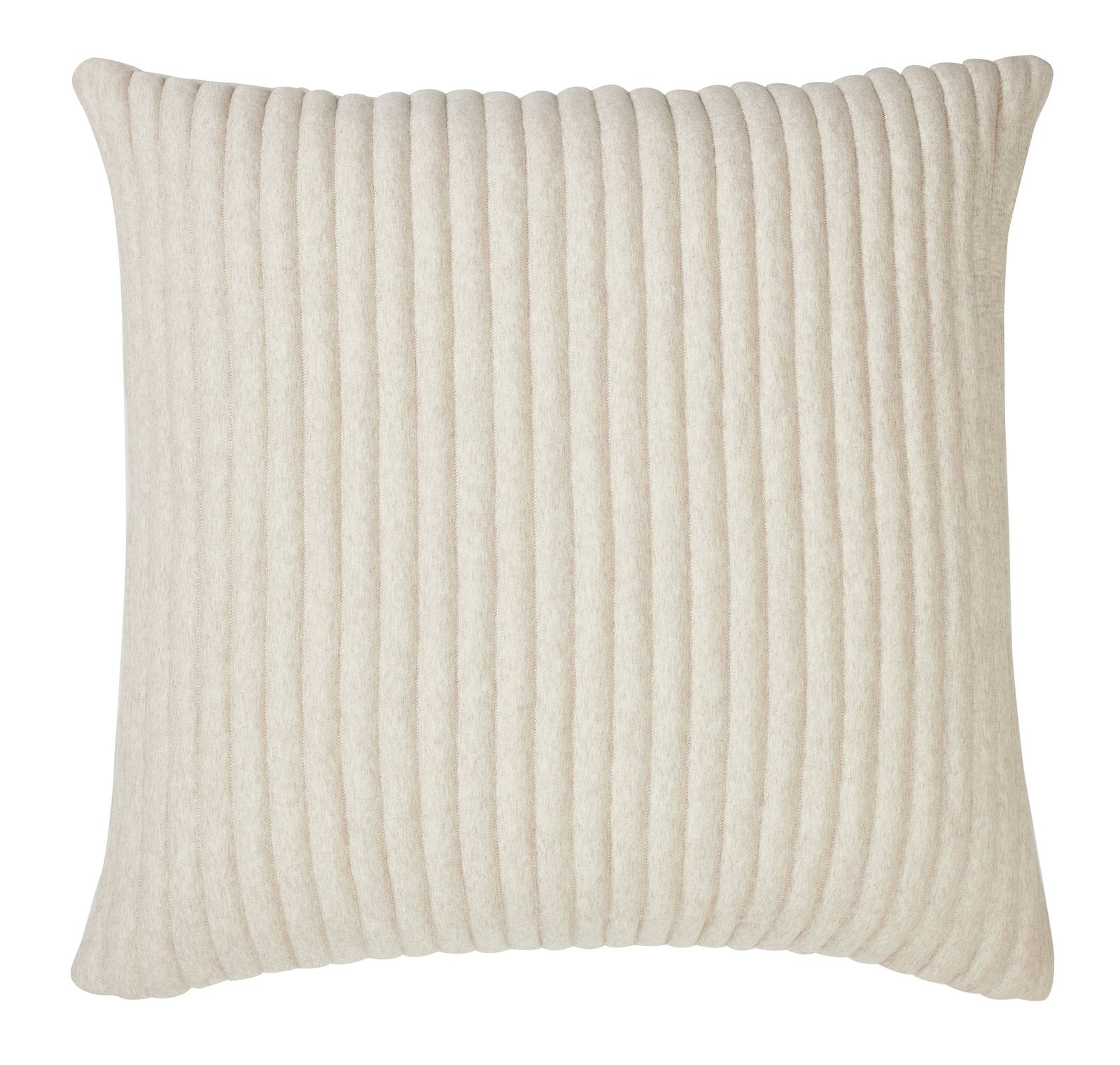 ES-368-2626_1|Plush beige ribbed quilt, offering a cozy and inviting texture with distinct vertical stripes for contemporary bedroom decor.