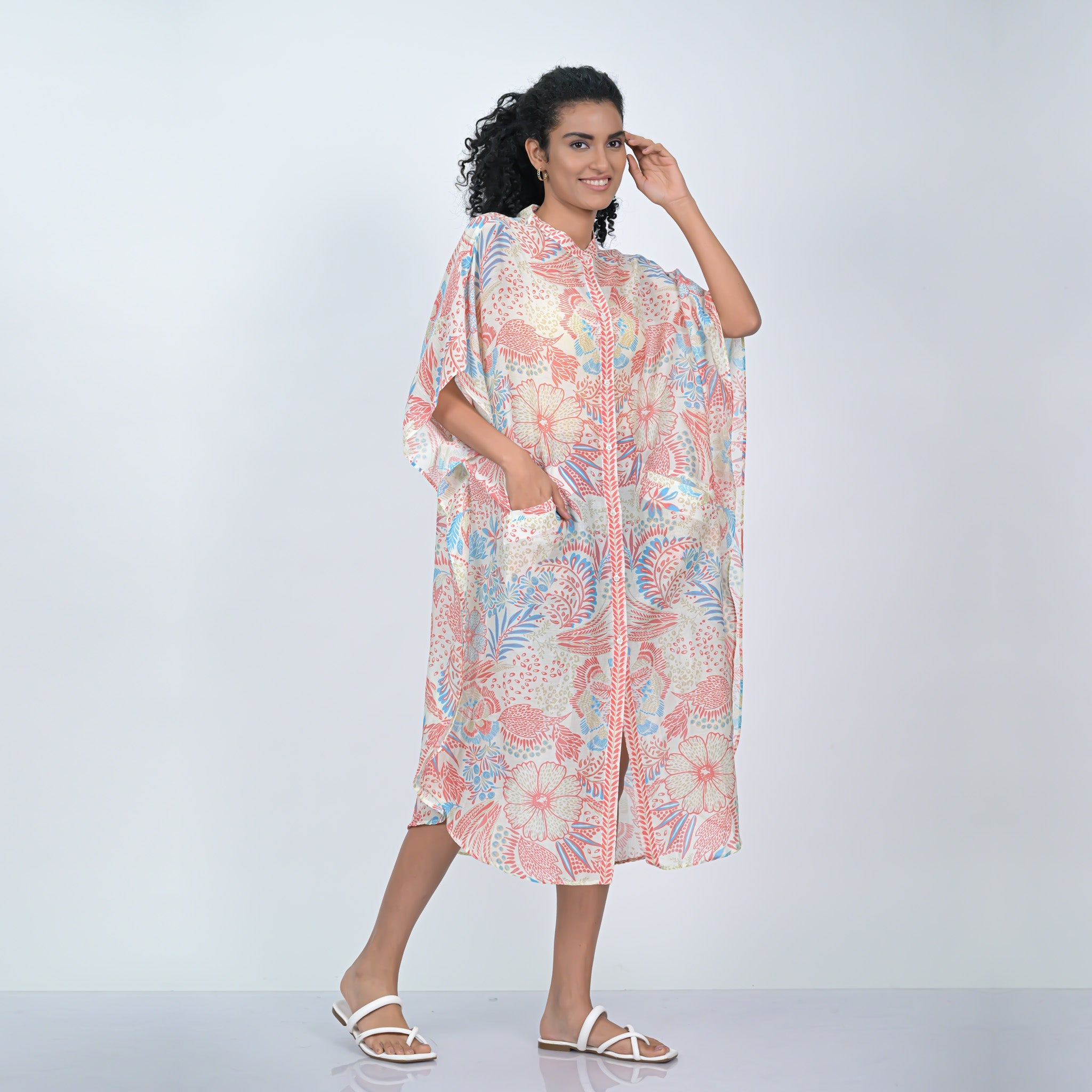 Floret Caftan - Red