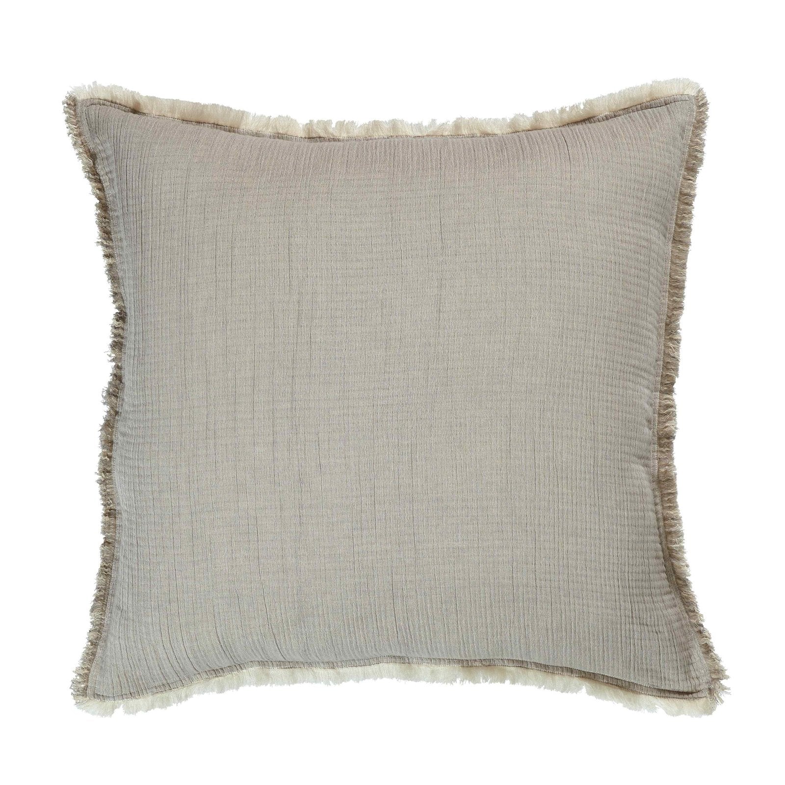 ES-102-2626_1|Soft light grey textured blanket with delicate fringed edges, versatile throw for elegant home decor.