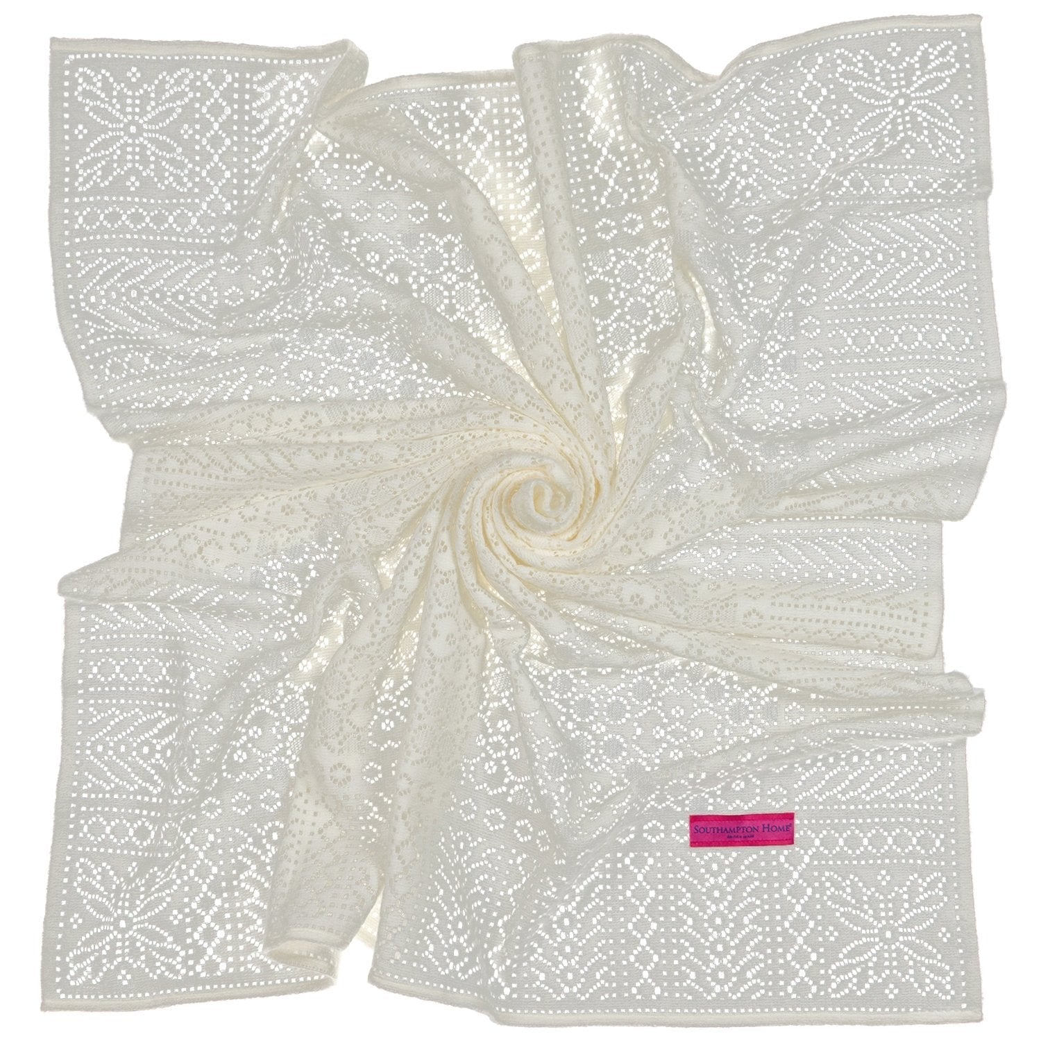 Southampton Home Lace Weave Baby Shawl ~ Ivory ~-Gifts-00810032751197-{sku]-Prince of Scots