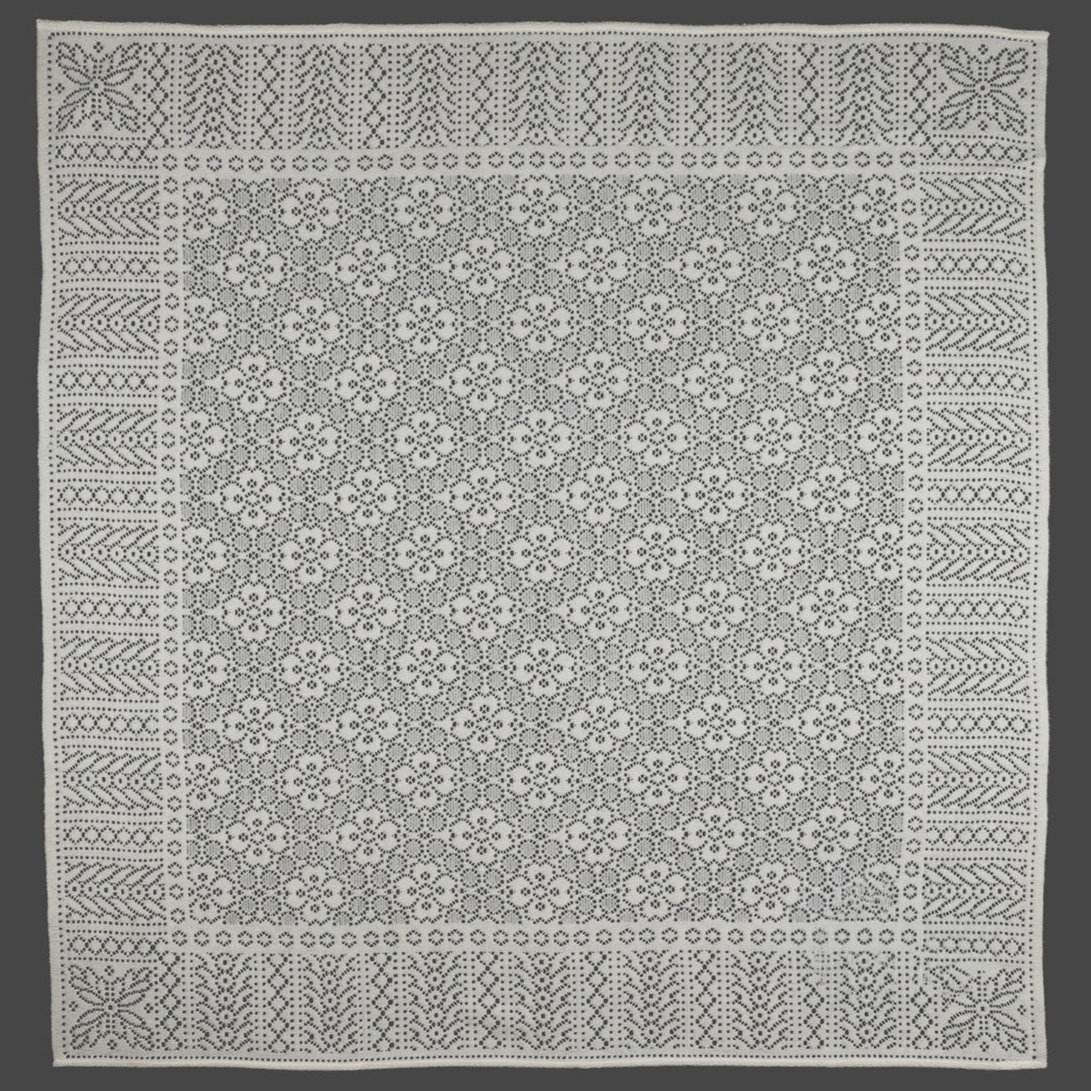 Southampton Home Lace Weave Baby Shawl ~ Ivory ~-Gifts-[bar code]-Prince of Scots