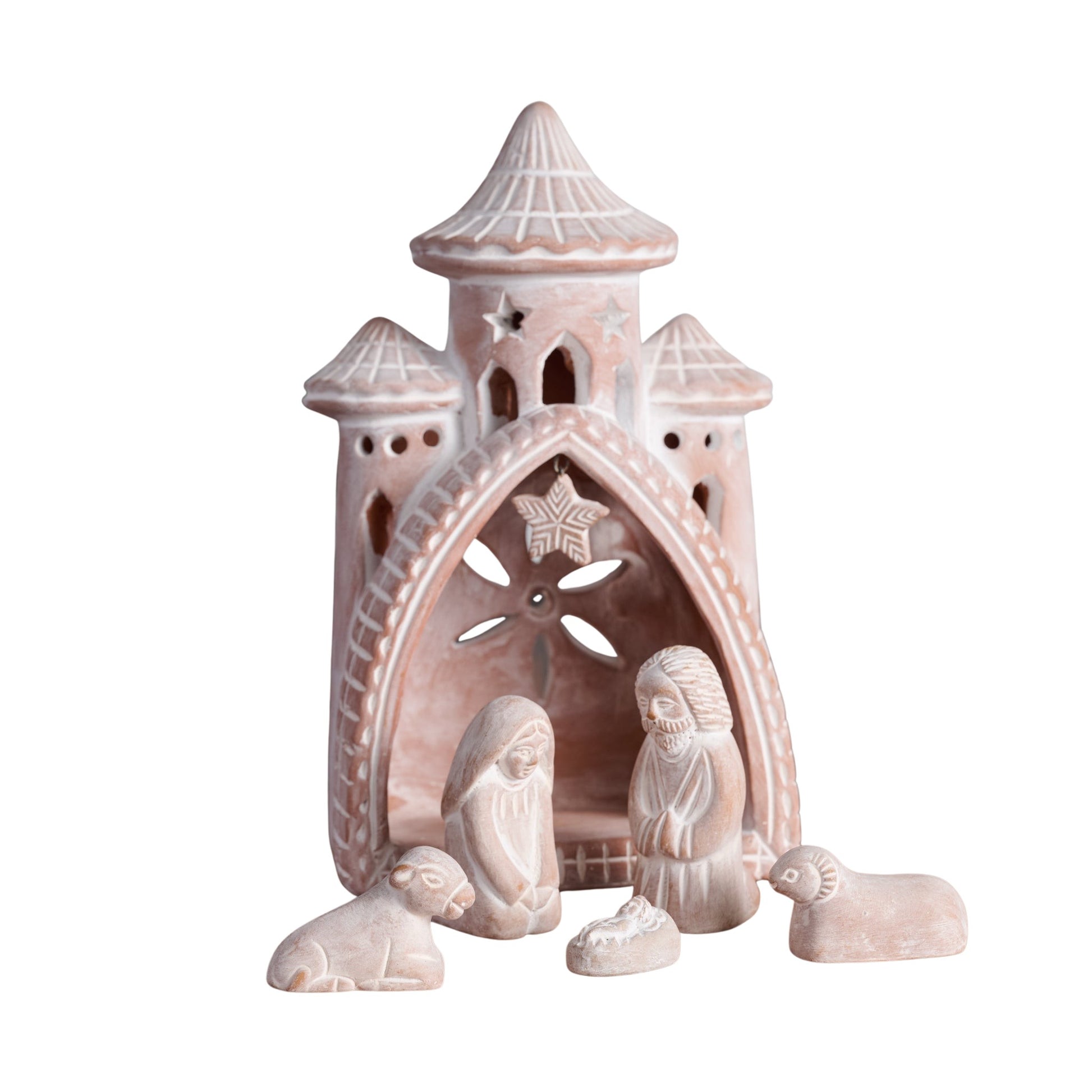 Mahal Terracotta Nativity - Ten Thousand Villages