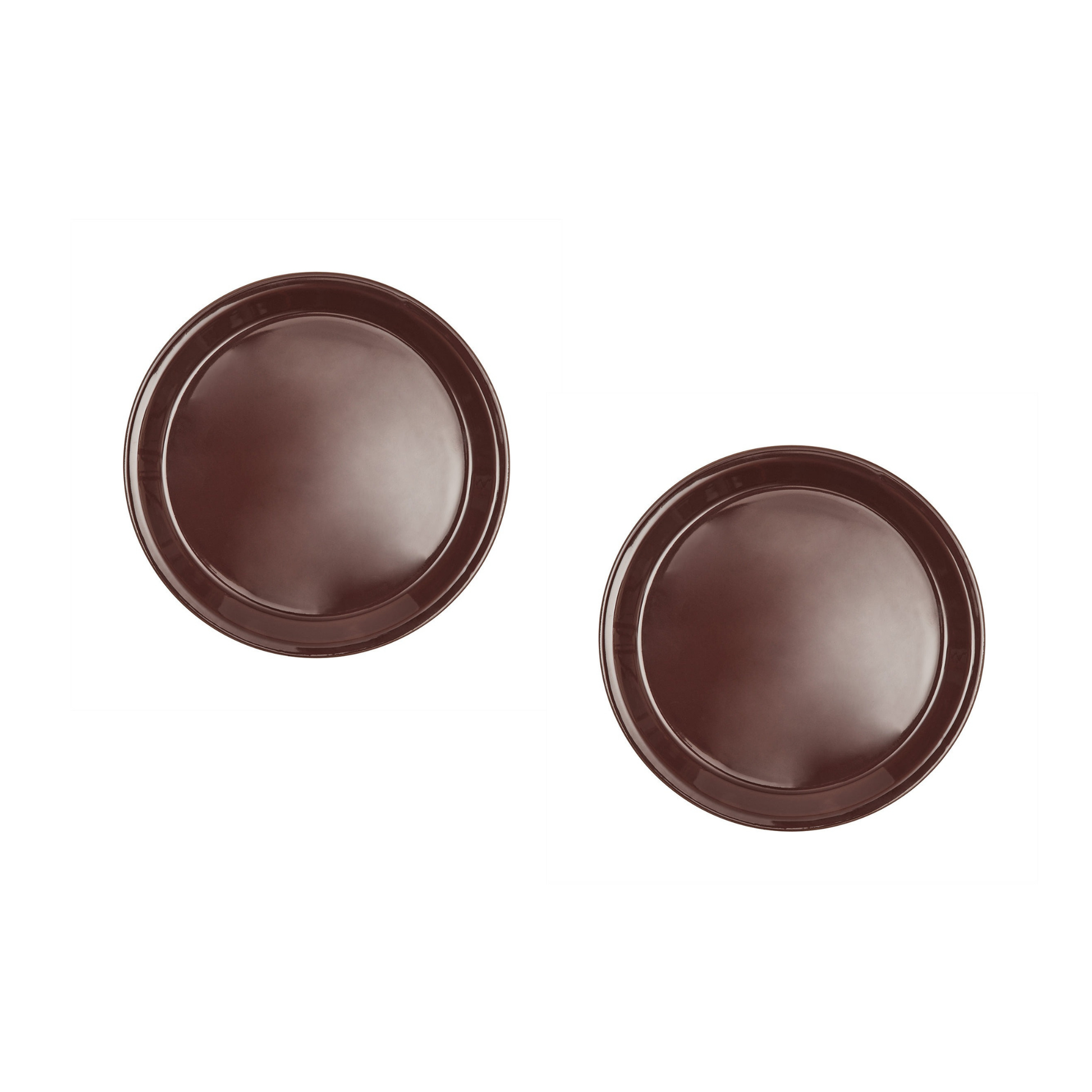 Yuka Lunch Plate Set Of 2 In Dark Terracotta 1