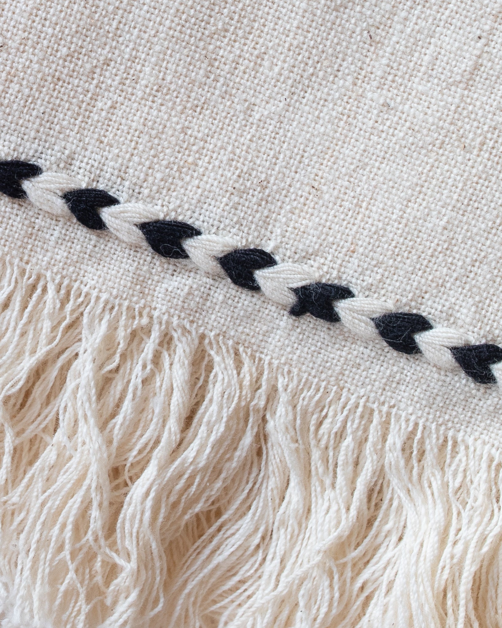 Black Braid Detail Napkin - Thumbnail 2