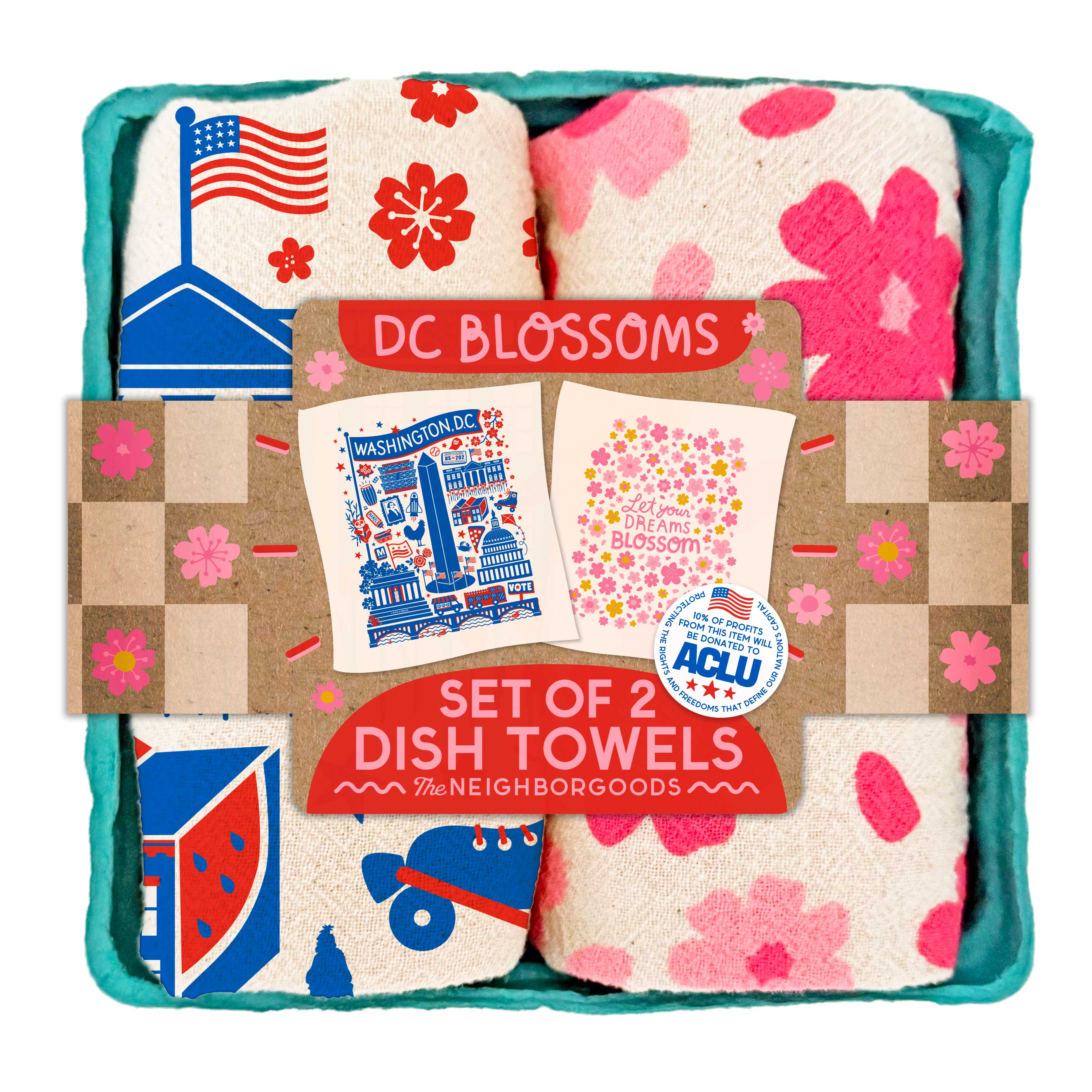 DC BLOSSOMS - Dish Towel Set - Thumbnail 3