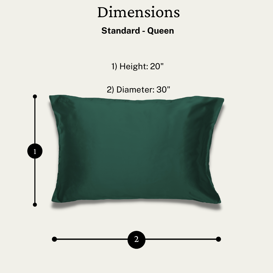 Envelope Pillowcase - Bleau Marine - Standard - Rêves Silk Company