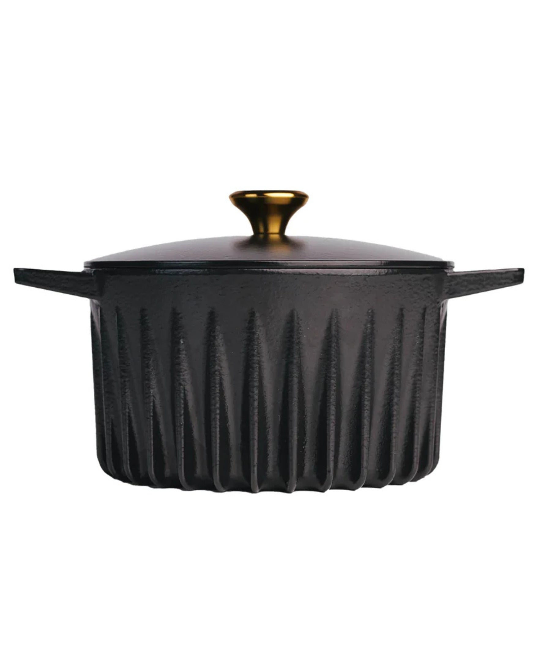 FIREUP Rapid Heat Enameled Cast Iron Caviar Black 5.5-Quart Dutch Oven