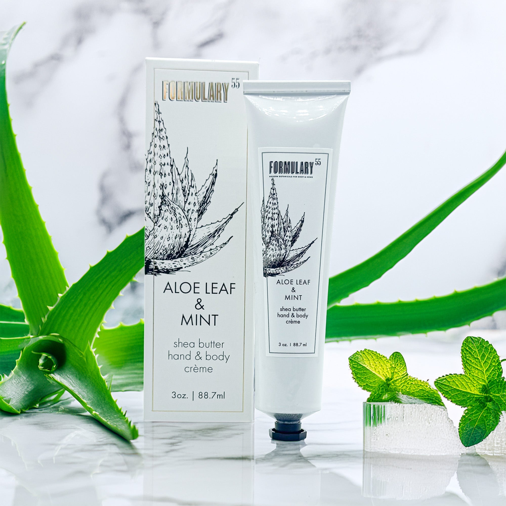 Aloe Leaf & Mint - On-the-Go Shea Butter Hand and Body Creme Tube