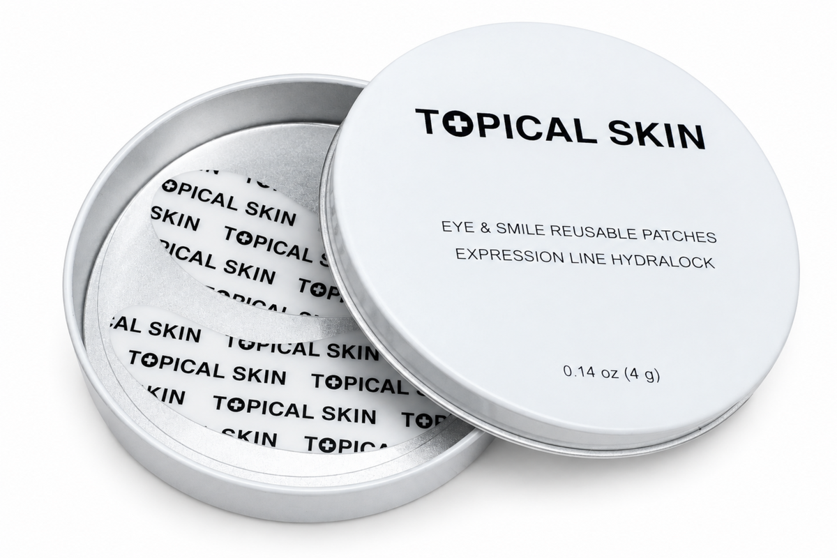 TOPICAL SKIN Eye Smile Reusable Pateches in a tin box