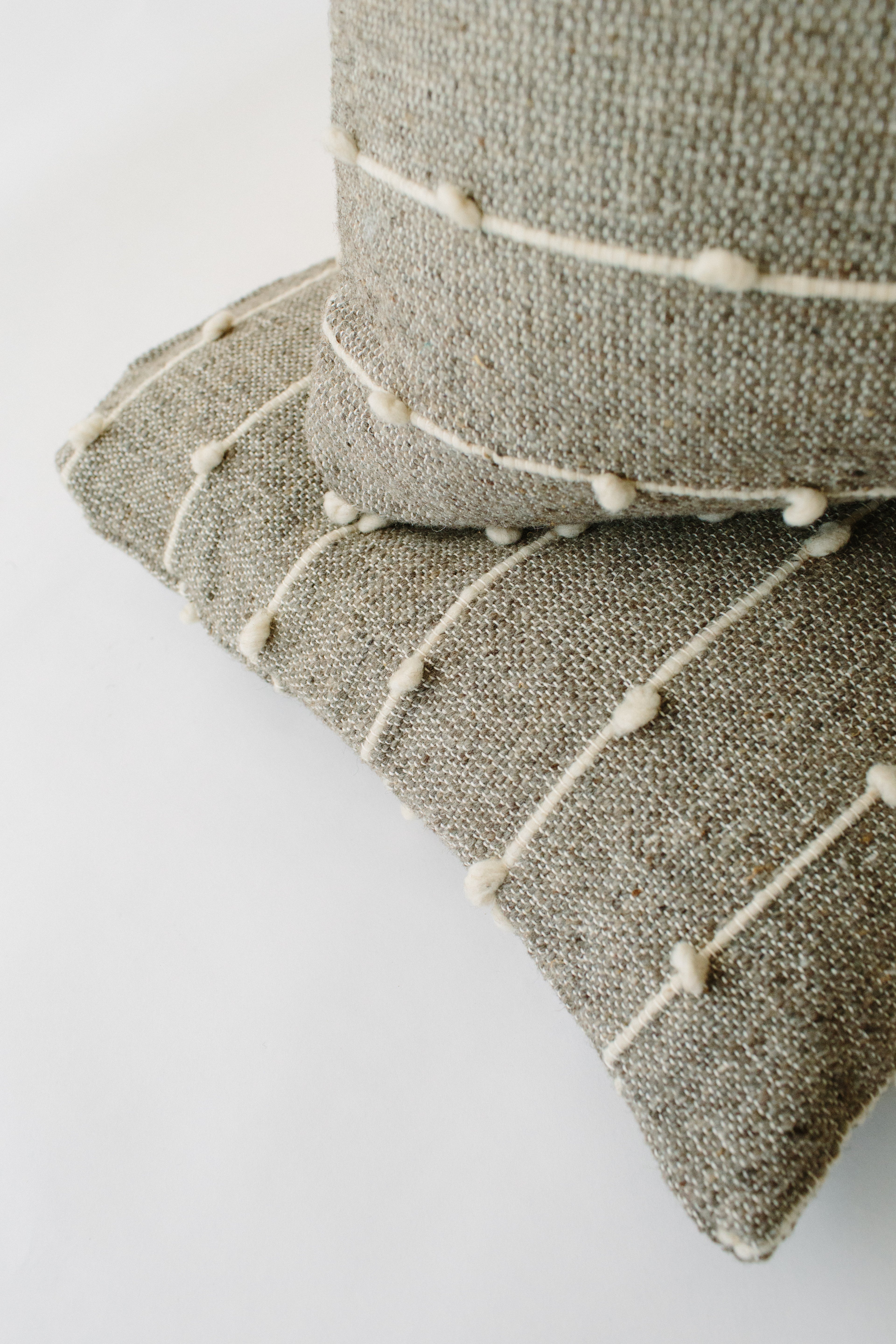 LOOM Imports Grey Loop Pillow cover